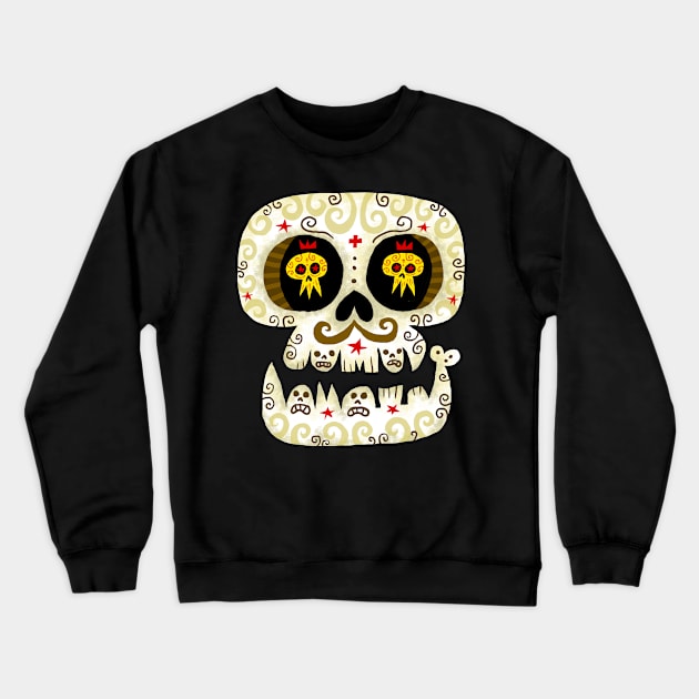 CALAVERA BLANCA! Crewneck Sweatshirt by MEXOPOLIS